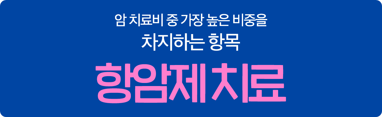 암 치료비 중 가장 높은 비중을 차지하는 항목 항암제치료