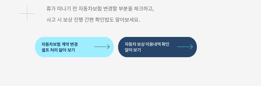 올여름 자동차로 떠나는 여행을 준비 중인가요? 휴가 떠나기 전 자동차보험 변경할 부분을 체크하고, 사고 시 간단한 보상 처리 방법도 알아보세요.